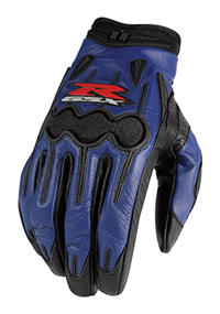 Icon Arc Suzuki Blue Gloves